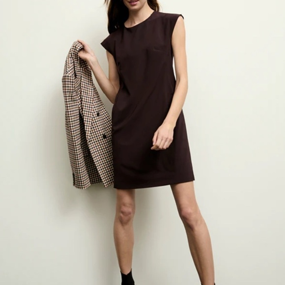 OAK + FORT Dresses & Skirts - OAK + FORT Mini Dress Boxy Black Cap sleeves Minimalist Sz XS Oversized